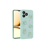 Realme C53 Uyumlu Kılıf Kabartma Figürlü Parlak Zore Toys Silikon Kapak
