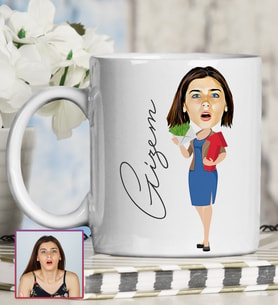 Kişiye Özel Karikatür Tasarım Kupa Bardak 95684