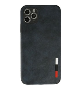 Durukar® iPhone 11 Pro Max Kılıf Loop Deri Silikon - Lacivert