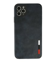 Durukar® iPhone 11 Pro Max Kılıf Loop Deri Silikon - Lacivert