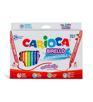 Carioca Birello Jumbo+Standart Çift Uçlu Yıkanabilir Keçeli Boya 24 Renk 