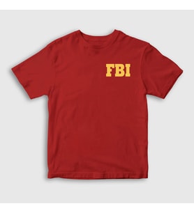 Presmono Unisex Çocuk Kırmızı Fbi The Blacklist T-Shirt 183062tt (Kırmızı)