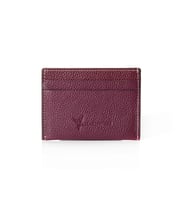 CHARMWING WINGED WINGS HAKİKİ DERİ  KARTLIK FLOTER BORDO