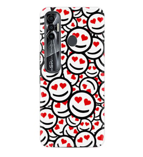 Tecno Spark 6 6 Go 8C 8 Pro 7 7 Spark 9 Pro Kılıf Desemli Silikon Gülen Surat 1774