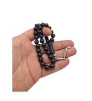 Küre Kesim Oltu Taşı Tesbih (Siyah)