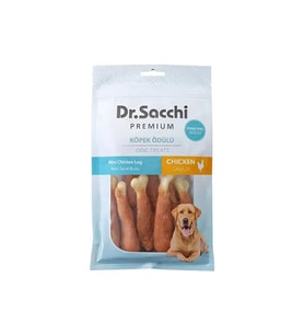 Dr.Sacchi Premium Mini Tavuk Butlu Tahılsız Köpek Ödülü 115 Gr (Krem)