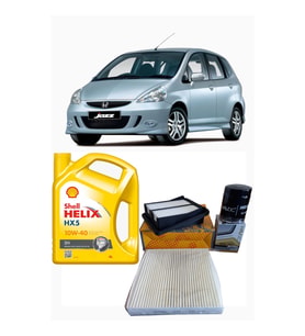 2006-2008 HONDA JAZZ 1.4 PERYODİK BAKIM SETİ HAVA + POLEN + YAĞ FİLTRESİ SHELL 10W 40 SÜPER FİYAT