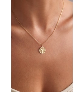 Kişiye Özel Minimal Balina Kuyruğu Model Kolye 925K Gümüş (Gold)