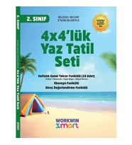 2. Sınıf 4x4'lük Tatil Tekrar Seti  12 Fasikül+Bilişsel Etkinlikler-2025 (Çok Renkli)