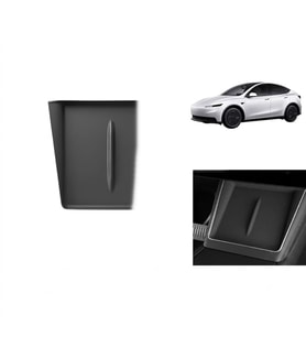 Tesla Model Y Juniper 2025+ Uyumlu Ön Konsol Kablosuz Şarj Pedi Kaymaz Silikon Matı 1 Adet Siyah