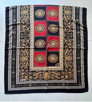 Ladycoco Soft Pamuklu Daire Desenli Şal (Siyah-Sarı)