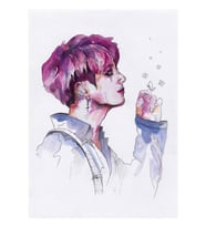 Bts - Jungkook Kelebek Tablo Ahşap Poster Dekoratif Kod2089
