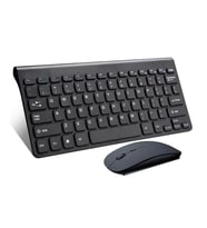 Kablosuz Taşınabilir Klavye Ve Mouse Set 2.4ghz Android Telefon / Tablet / Pc/ Tv Box Uyumlu DHLNGENERC100 (Siyah)