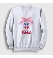 Presmono Unisex Beyaz Serena Usagi V2 Sailor Moon Ay Savaşçısı Sweatshirt 487590tt