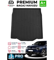 Citroen C4X İnce Stepne 3D Pro Bagaj Havuzu 2023 Üzeri A+ Kalite