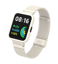 Xiaomi Redmi Watch 2 Lite Uyumlu Kordon Paslanmaz Çelik Klipsli Zore KRD-66 Kayış
