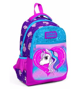 Coral High Mor Unicorn Baskılı İlkokul Sırt Çantası - Kız Çocuk