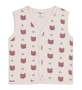 Civil Baby Kedi Empirme 6-18 Ay Yelek - Bej (Gri)