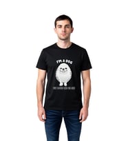 Erkek Komik Baskılı Tişört Köpek Yumurta Tasarımı Retro Stil Rahat Kesim Günlük Giyim Modern Şık