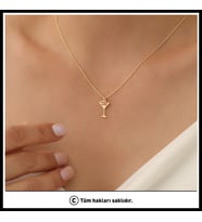 925 Ayar Gümüş Minimal Şarap Kadehi Kolye