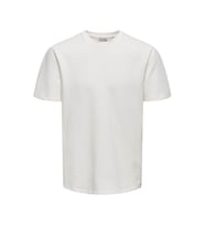 Only & Sons Onskıan Lıfe Reg Seersucker Ss Tee Noos Beyaz Erkek T-Shirt 22028692