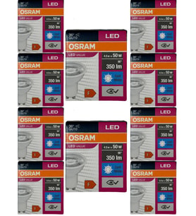 Osram 4.5W (50W) 4000K (Günışığı) GU10 Duylu Par16 Led Spot (10 Adet)