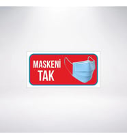Maskeni Tak 20x10 21x28 Arkası Sticker