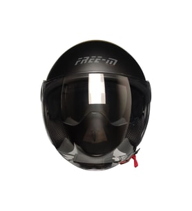 Motosiklet Yarım Kask Camlı Ce Onaylı Güneş Vizörlü Motor Kaskı Moon
