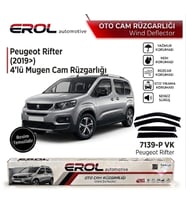 PEUGEOT RİFTER (2019>) 4'LÜ MUGEN CAM RÜZGARLIĞI
