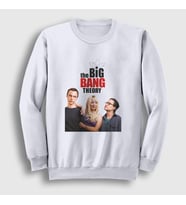 Presmono Unisex Beyaz Cover The Big Bang Theory Sweatshirt