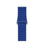 Apple Watch 40mm Uyumlu Kordon Suni Deri Bakla Tasarımlı KRD-09 Kayış