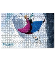 Cakapuzzle Frozen Anna ve Kardanadam  Puzzle Yapboz MDF (Ahşap) (120 Parça)