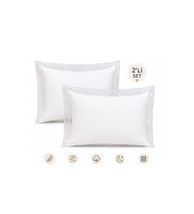 Özdilek 2Lİ PAKET Ranforce (%100 Pamuk Kumaş) Silikon Bebek Yastığı (35x45)