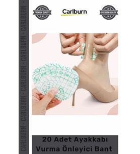 Özel Üretim Şeffaf Su Geçirmez Topuk Koruyucu Oval Esnek 20 Adet Ayakkabı Vurma Önleyici Bant Seti