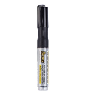 Brons Akrilik Marker 4 mm Yuvarlak Uç Siyah 