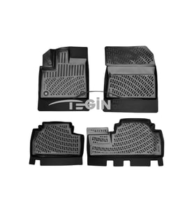 Citroen Berlingo 2023 3D Havuzlu Paspas Siyah (Karışık)