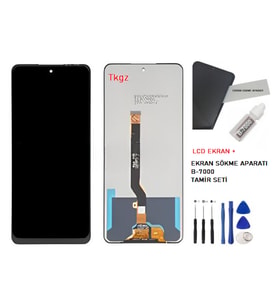 Infinix HOT 11S Uyumlu Lcd Ekran Dokunmatik Servis Lcd + B-7000 + TAMİR SETİ