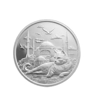 AgaKulche İstanbul Kedisi Gümüş Sikke Coin