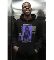 Mikasa Ackerman Baskılı Unisex Oversize Attack On Titan Anime Karakter Hoodie