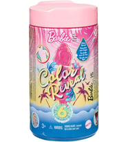Barbie Gwc61 Color Reveal Renk Değiştiren Sürpriz Chelsea Bebek, Mermer Mavisi Renginde, Plaj Temalı (Çok Renkli)