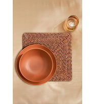 Koza Home Cesta El Yapımı Örgü Kiremit Kare Supla 32x32 4030