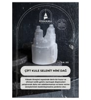 Çift Kule Selenit Mini Dağ (S.K.213)