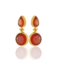Kadir Jewellery 22 Ayar Altın Kaplama Vintage Küpe -El İşçiliği Ve Hipoalerjenik Küpe