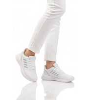 Walkway Siyah Beyaz Bağcıklı Hafif Esnek Unisex Spor Ayakkabı Nereus G