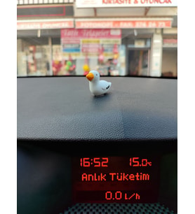 Otomobil Aksesuarı Dikiz Aynası Aksesuarı Dikiz Aynası Süsü Sevimli Martı Süsü