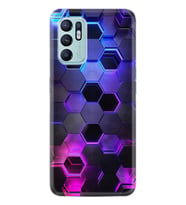 Oppo Reno 6 Kılıf Resimli Desenli Silikon Platinium Series Petekler 1889
