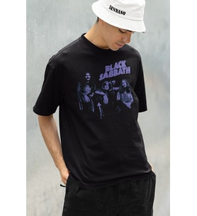 Black Sabbath Müzik Grubu Baskılı Unisex Oversize Tişört