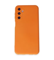 Samsung Galaxy M34 5g Kılıf Nano İçi Kadife Silikon - Turuncu