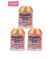 3 Adet Altınbaşak Oya ve Dantel İpi 20 gr - Royaleks - No: 650