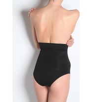 Miorre Bayan Yüksek Bel Slip Korse (Siyah)